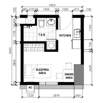 Executive Studio Floor Plan