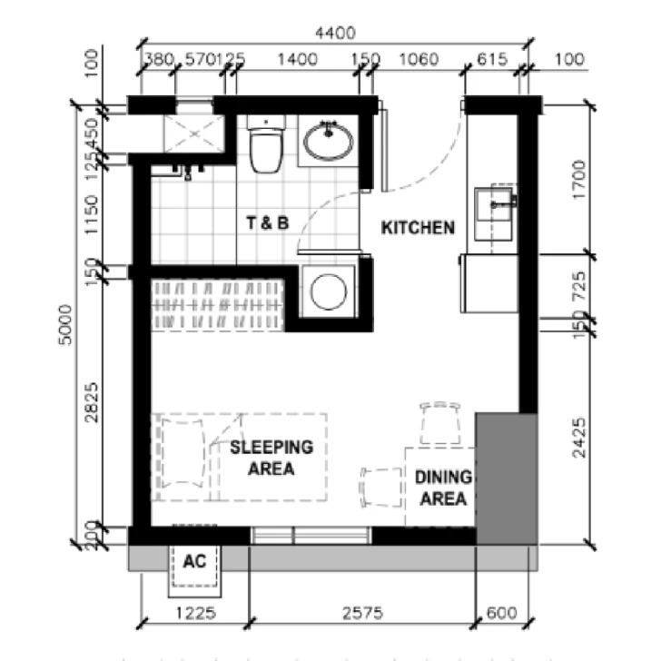Executive Studio Floor Plan